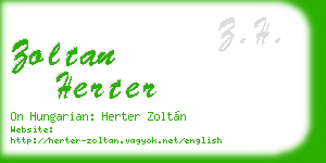 zoltan herter business card